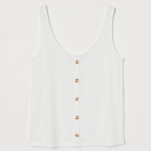 Button Front Tank Top